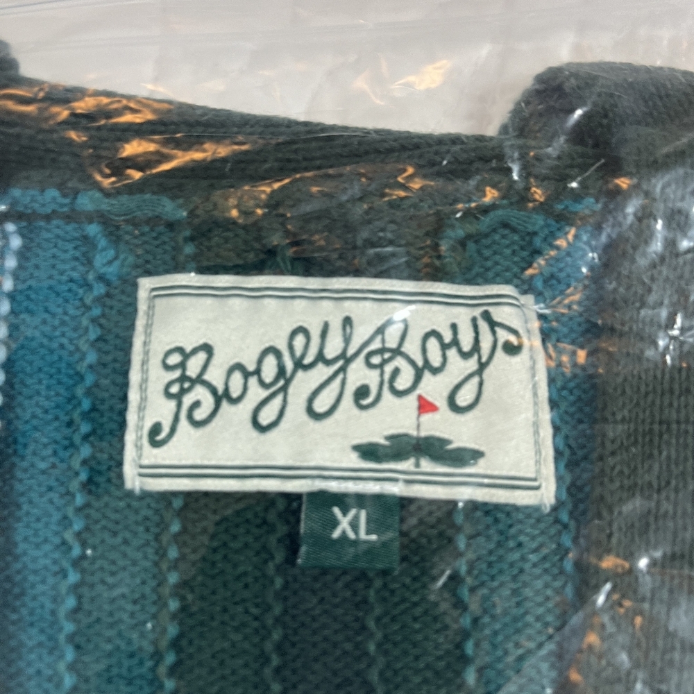 Bogey Boys Blue Striped Cardigan Sweater-XL - Picture 5 of 7